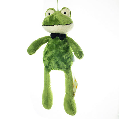 Plush Toy Widow Frog Figurine Snowflake Little Frog Prince — back view