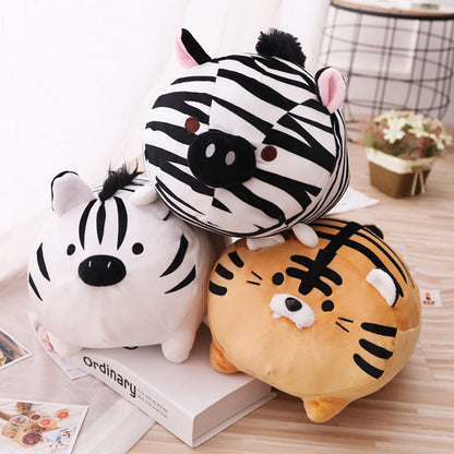 Plush Toy With Big Plush Tiger Pillow — side view