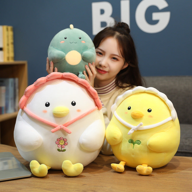 Animal Little White Chicken Pillow Dinosaur | Magic Stories