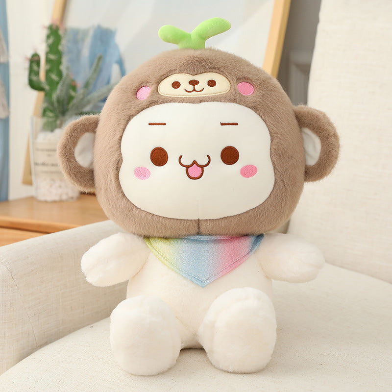 Plush Doll Pillow Plush Toy Children — back view