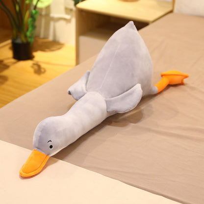 Plush Toy Cute Soft Big White Goose Pillow | Magic Stories