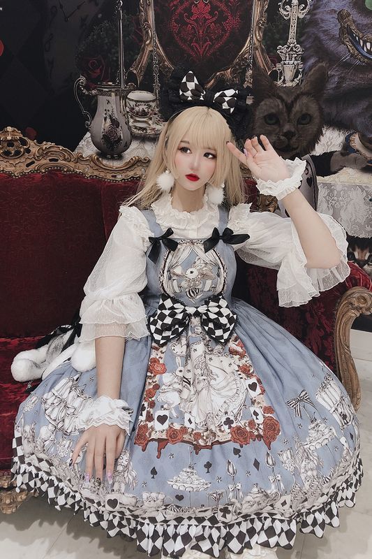 Lolita Dress Gothic Retro Dark Funeral Lolita Dress — detail