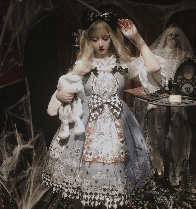 Lolita Dress Gothic Retro Dark Funeral Lolita Dress — side view