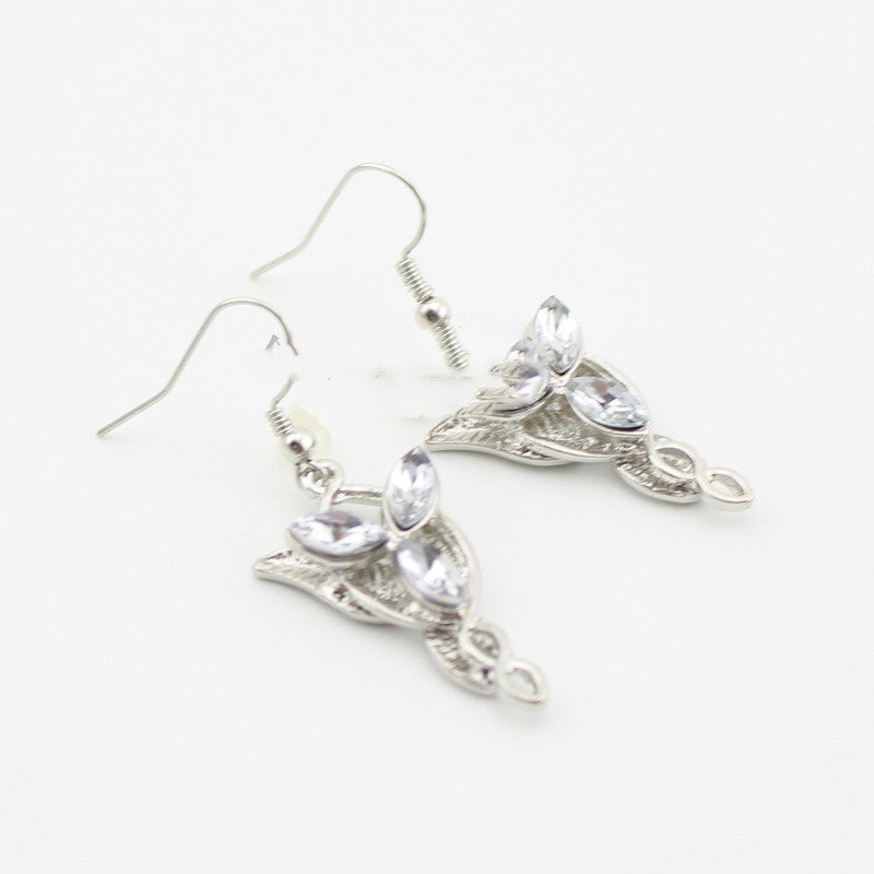 Elf Princess Evenstar Earrings (Lord of the Rings) — back view