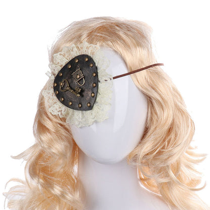 Steampunk Lolita Eyewear Eye Patch Cosplay Accessory — side view