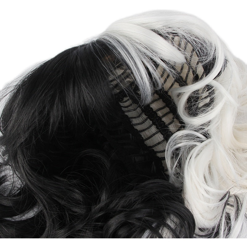 Movie Cruella Wig Anime Cosplay Black And | Magic Stories