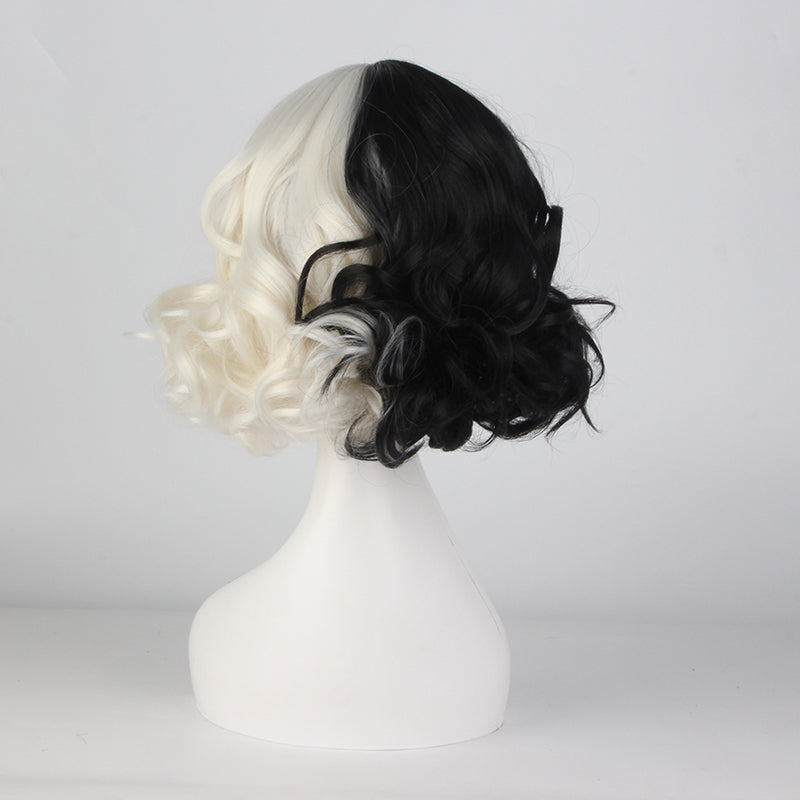 Movie Cruella Wig Anime Cosplay Black And | Magic Stories