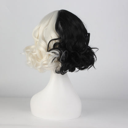Movie Cruella Wig Anime Cosplay Black And | Magic Stories