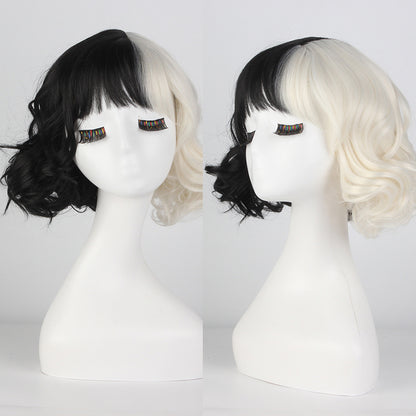 Movie Cruella Wig Anime Cosplay Black And | Magic Stories