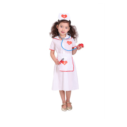 Child Pretty Little Nurse In Costume | Magic Stories