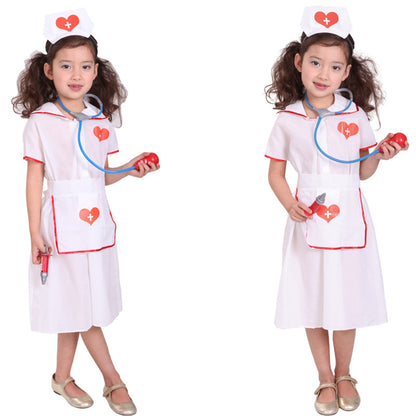 Child Pretty Little Nurse In Costume | Magic Stories