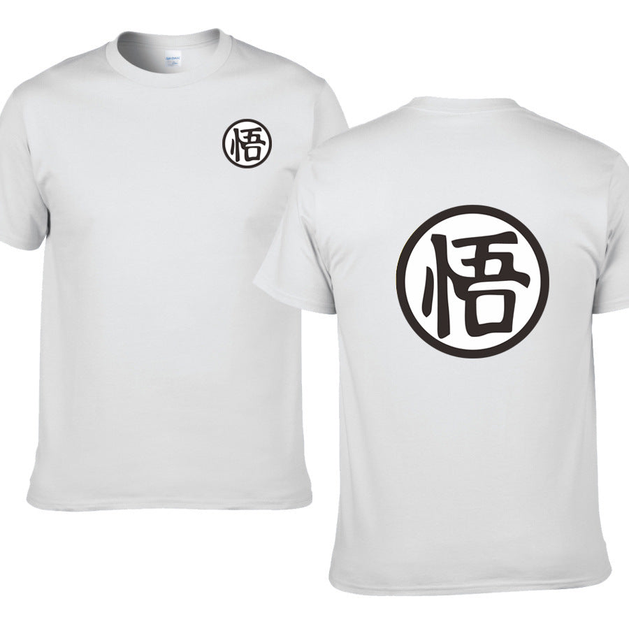 Casual Men Short Sleeve Shirt Cotton High Quality Male T-Shirts Anime Tops Tees — packaging