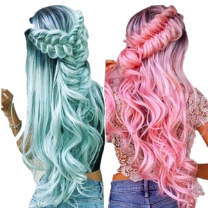 Color Wig Female Harajuku Dyed Long Hair | Magic Stories