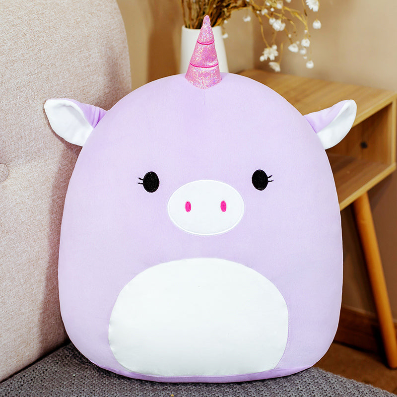 Cute Fat Fat Plush Toy Animal Doll Kawaii Deer Pig Soft Pillow Buddy Stuffed Cushion ValentineS Gift For Kids Girl — in use