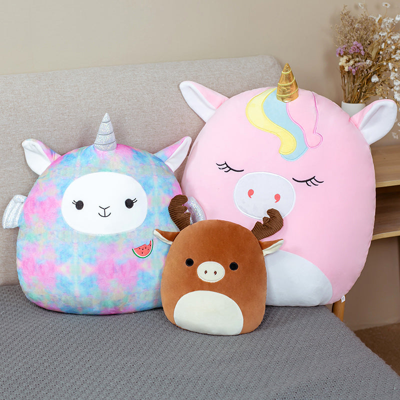 Cute Fat Fat Plush Toy Animal Doll Kawaii Deer Pig Soft Pillow Buddy Stuffed Cushion ValentineS Gift For Kids Girl — detail