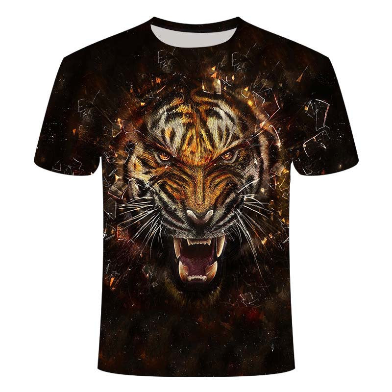 Lion Anime 3d Printed T-shirt — scale reference