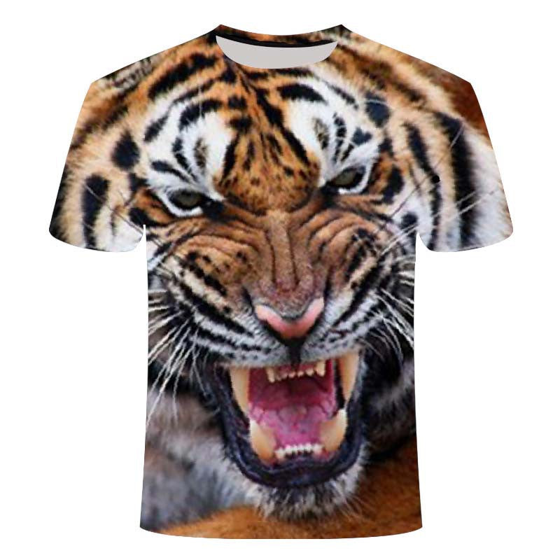 Lion Anime 3d Printed T-shirt — detail