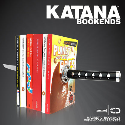 Creative British Katana Ninja Bookends Creative Ornaments — side view