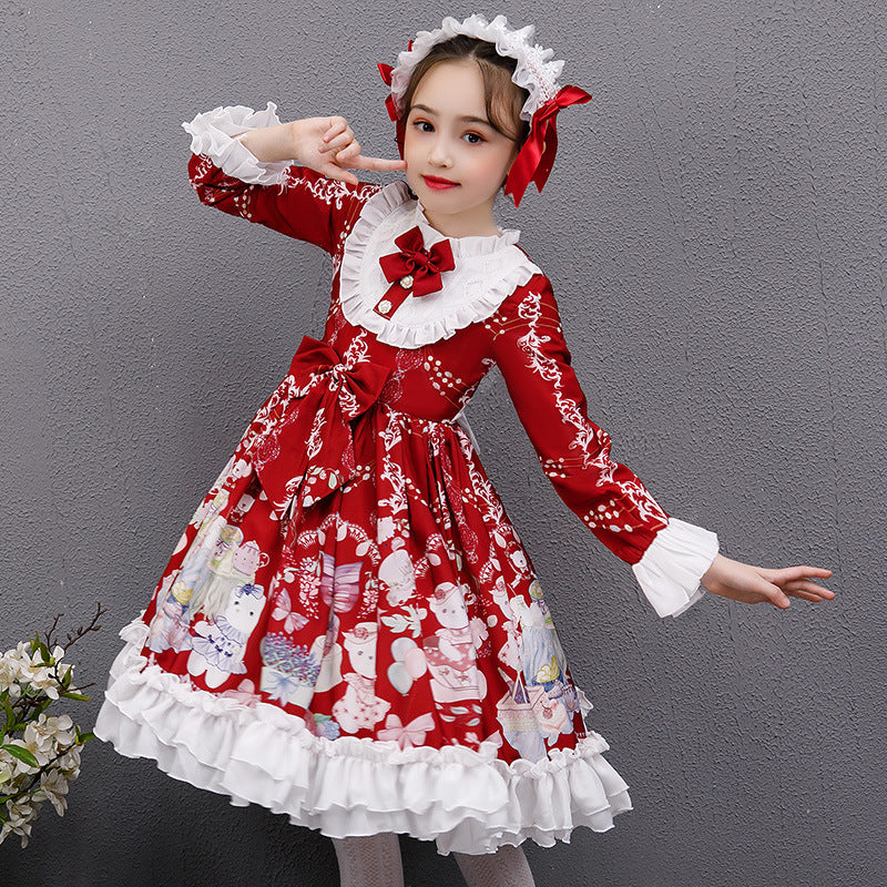 Lolita long sleeve dress — back view