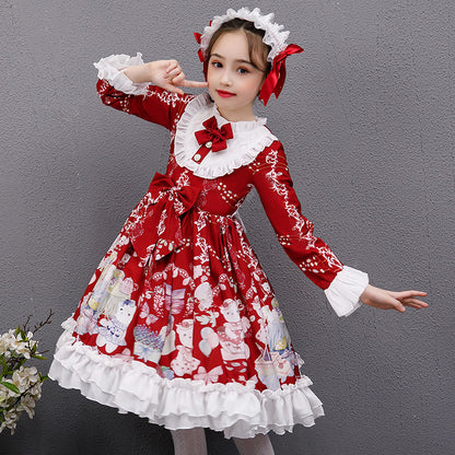 Lolita long sleeve dress — back view