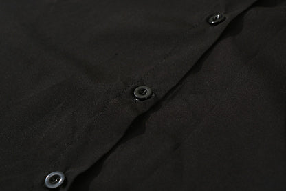Harajuku style flame short sleeve shirt | Magic Stories