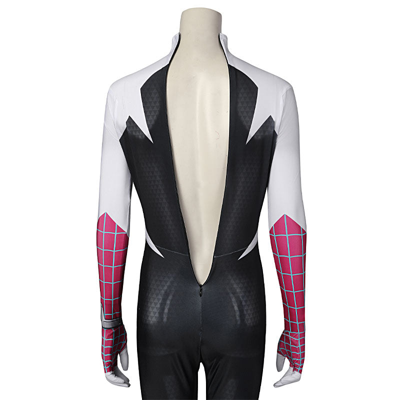Spider-Woman Gwen Stacy Jumpsuit Cosplay Costume — side view