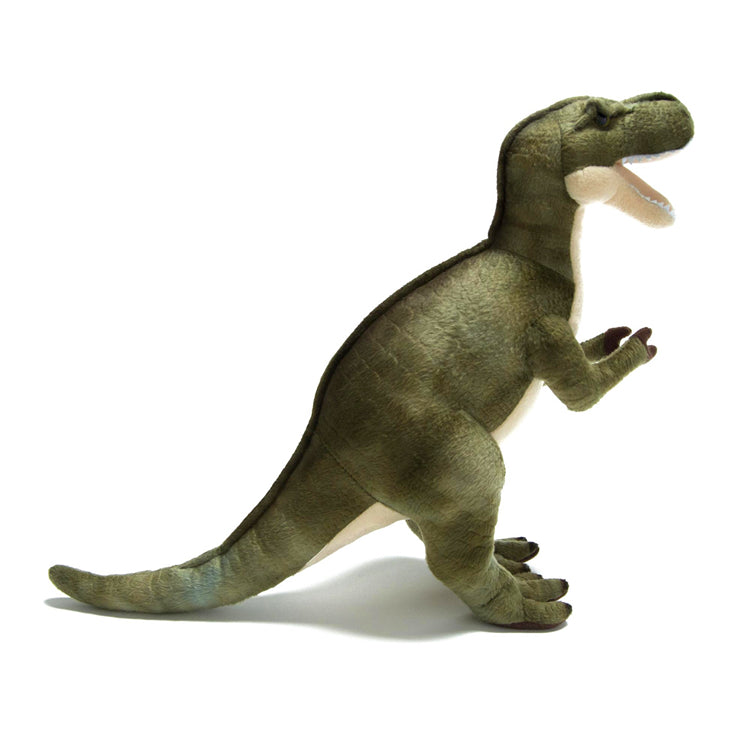 Dinosaur plush toy — back view
