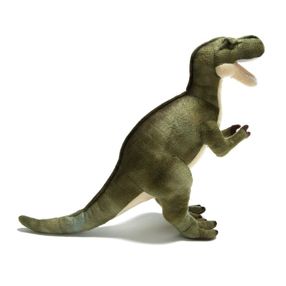 Dinosaur plush toy — back view