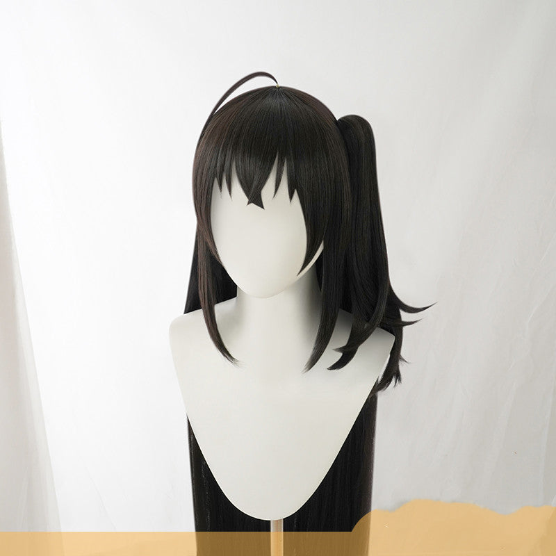 Dress cosplay wig fake hair — side view
