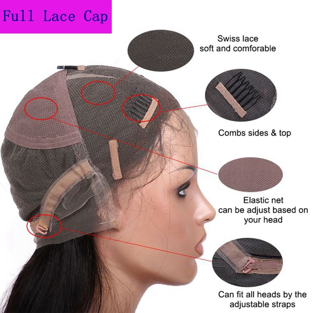 Golden Lace Front Wig — detail
