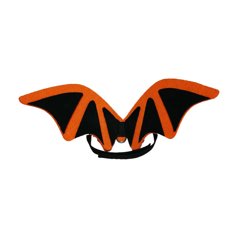 Halloween Pet Costume Bat Wings Bow Tie Hat Accessories — side view