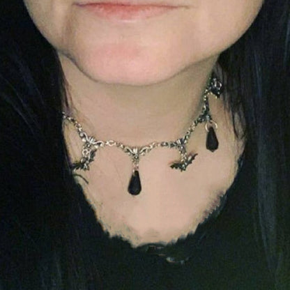 Gothic Bat Necklace Punk Jewelry | Magic Stories