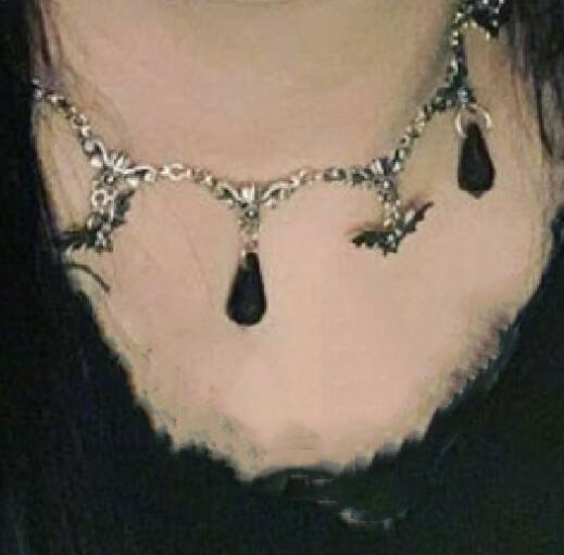 Gothic Bat Necklace Punk Jewelry | Magic Stories