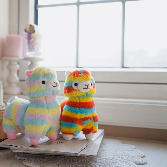 Rainbow Alpaca Doll Plush Toy | Magic Stories