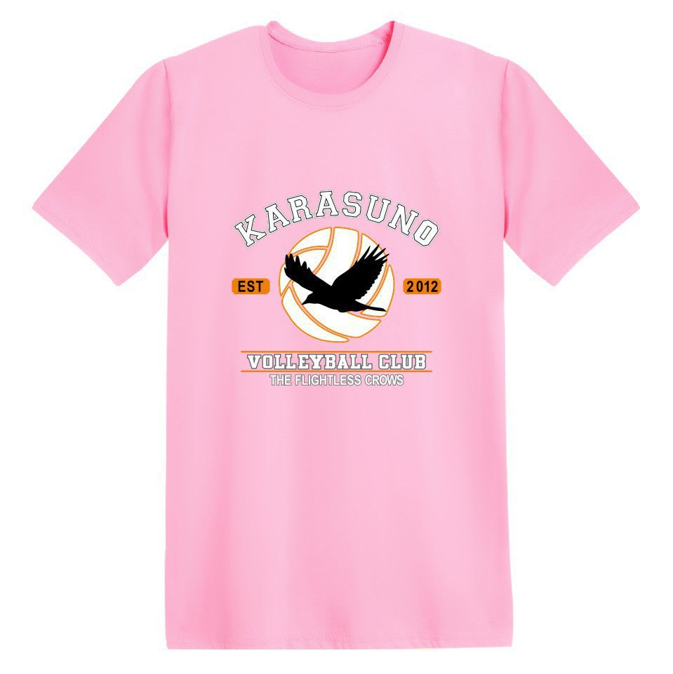Harajuku T-Shirt Men Anime T Shirt Haikyuu t shirt Anime Tops Tees — scale reference