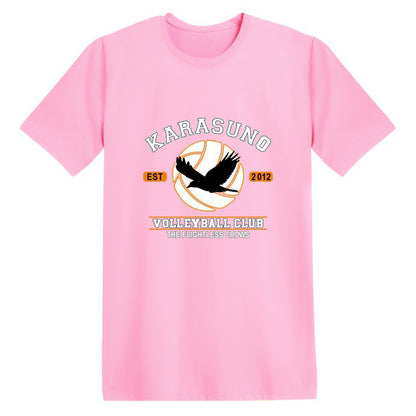 Harajuku T-Shirt Men Anime T Shirt Haikyuu t shirt Anime Tops Tees — scale reference