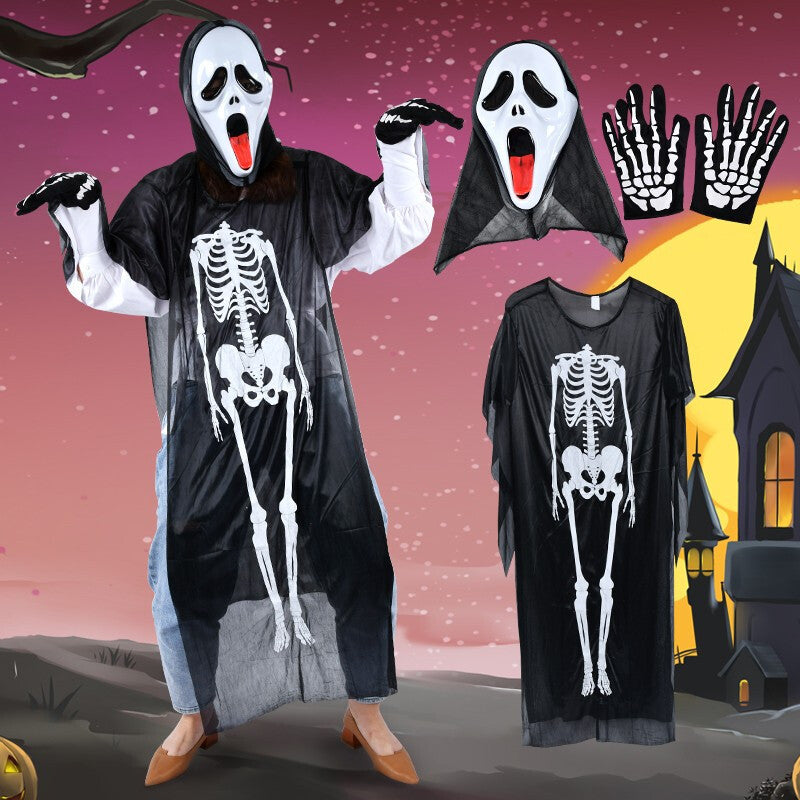 Halloween Costume Play Vampire Suit — back view