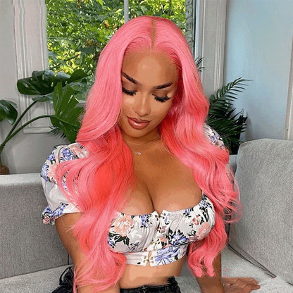 Cosplay Human Hair Wig Women — in use