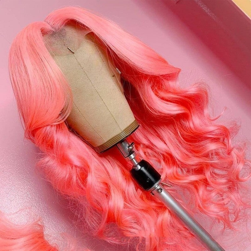Cosplay Human Hair Wig - Women's Natural Look — in use