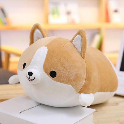 Cute Corgi Dog Plush Toy Stuffed Soft Animal Cartoon Pillow Lovely Christmas Gift for Kids Kawaii Valentine Present — detail