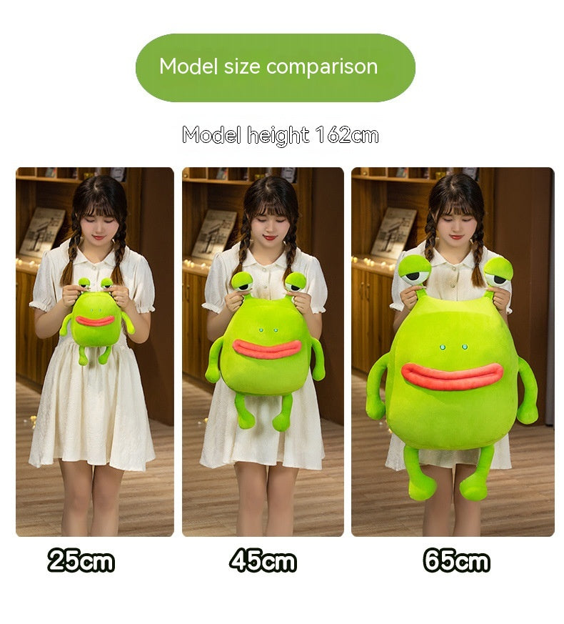 Ugly And Cute Cute Frog Pillow Plush Toy Accompany Toy Doll Sausage Mouth Gu Gugu — detail