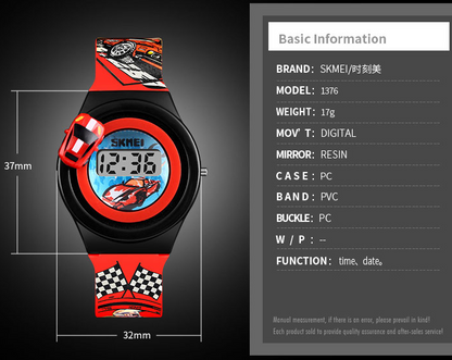 Rotating runway toy anime watch — detail