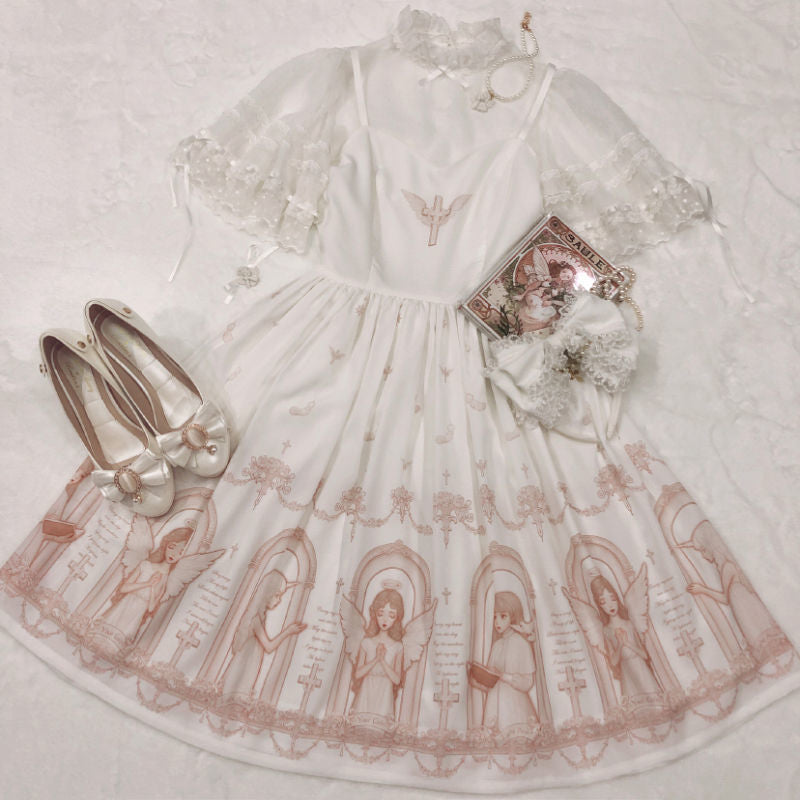 Lolita Gote Dress Lolita Suspender Dress — back view