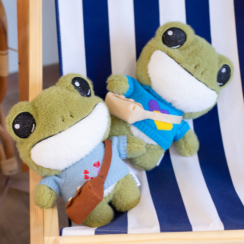 Cute Little Frog Doll Plush Toys — back view