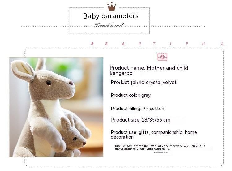 Cute Kangaroo Plush Toy Mother And Child | Magic Stories
