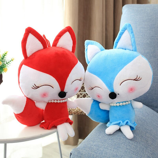 Fox Plush Doll - Soft Short Plush Stuffed Fox With PP Cotton Filling