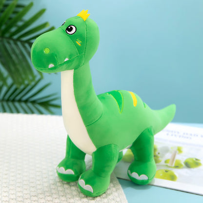 Dinosaur Doll Plush Toy Sleeping — side view