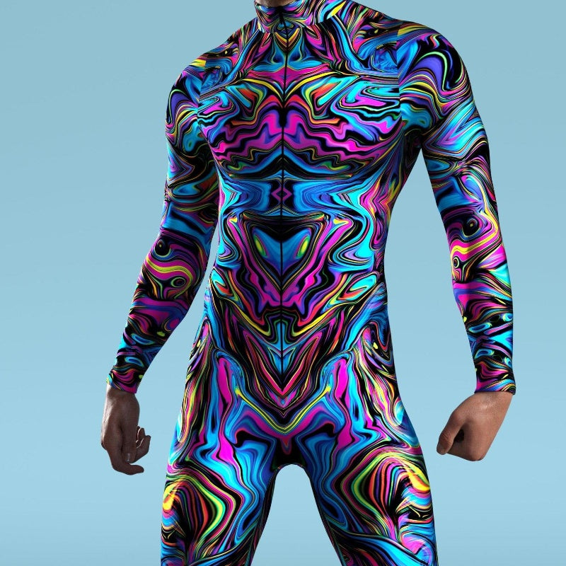 3D Digital Printed Cosplay One-piece Costume — detail
