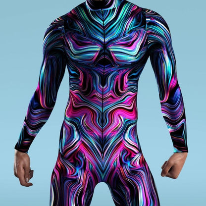 3D Digital Printed Cosplay One-piece Costume — scale reference