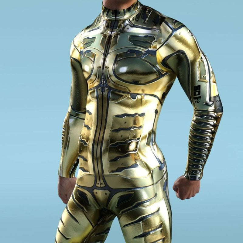 3D Digital Printed Cosplay One-piece Costume — side view